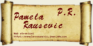 Pamela Raušević vizit kartica